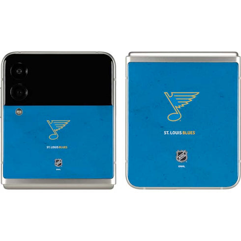 NHL St. Louis Blues Distressed Galaxy Z Flip3 5G Skin